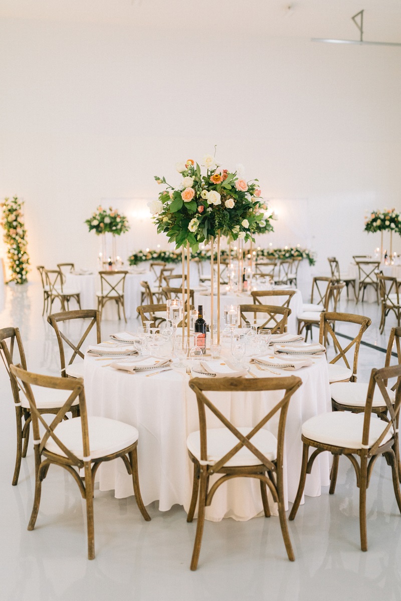 Harvest chairs table setting 1